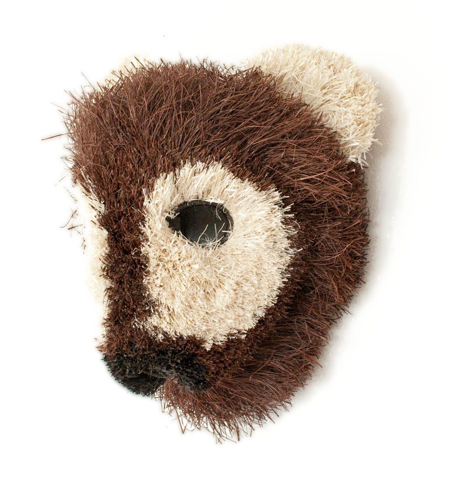 Fuzzy Brown Bear Mask - Rainforest Baskets